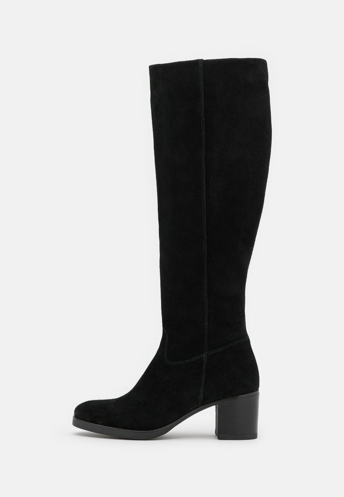 Bottes Anna Field LEATHER Block heel Zip UP Noir Femme | CVE-2090011